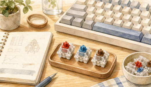 赤軸・青軸・茶軸とは？｜メカニカルキーボードの軸を初心者向けに整理
